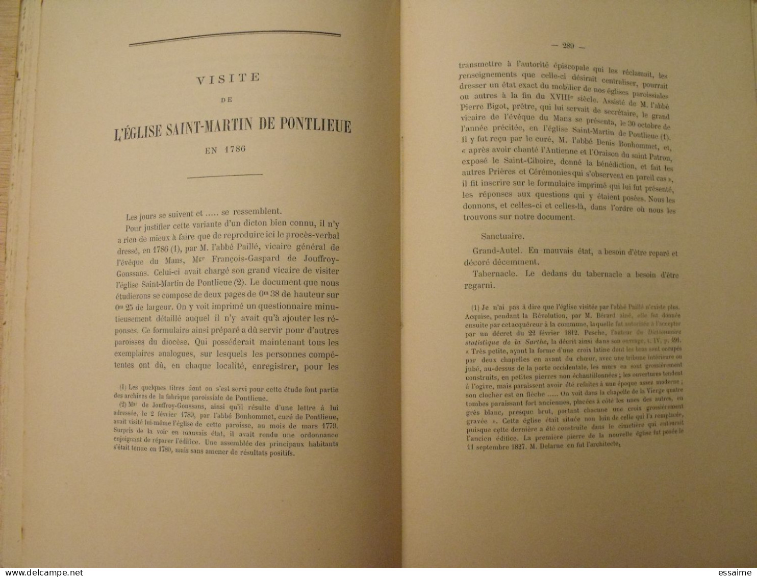 revue historique et archéologique du Maine. année 1904, 2ème semestre (3 livraisons). tome LVI. Mamers, Le Mans