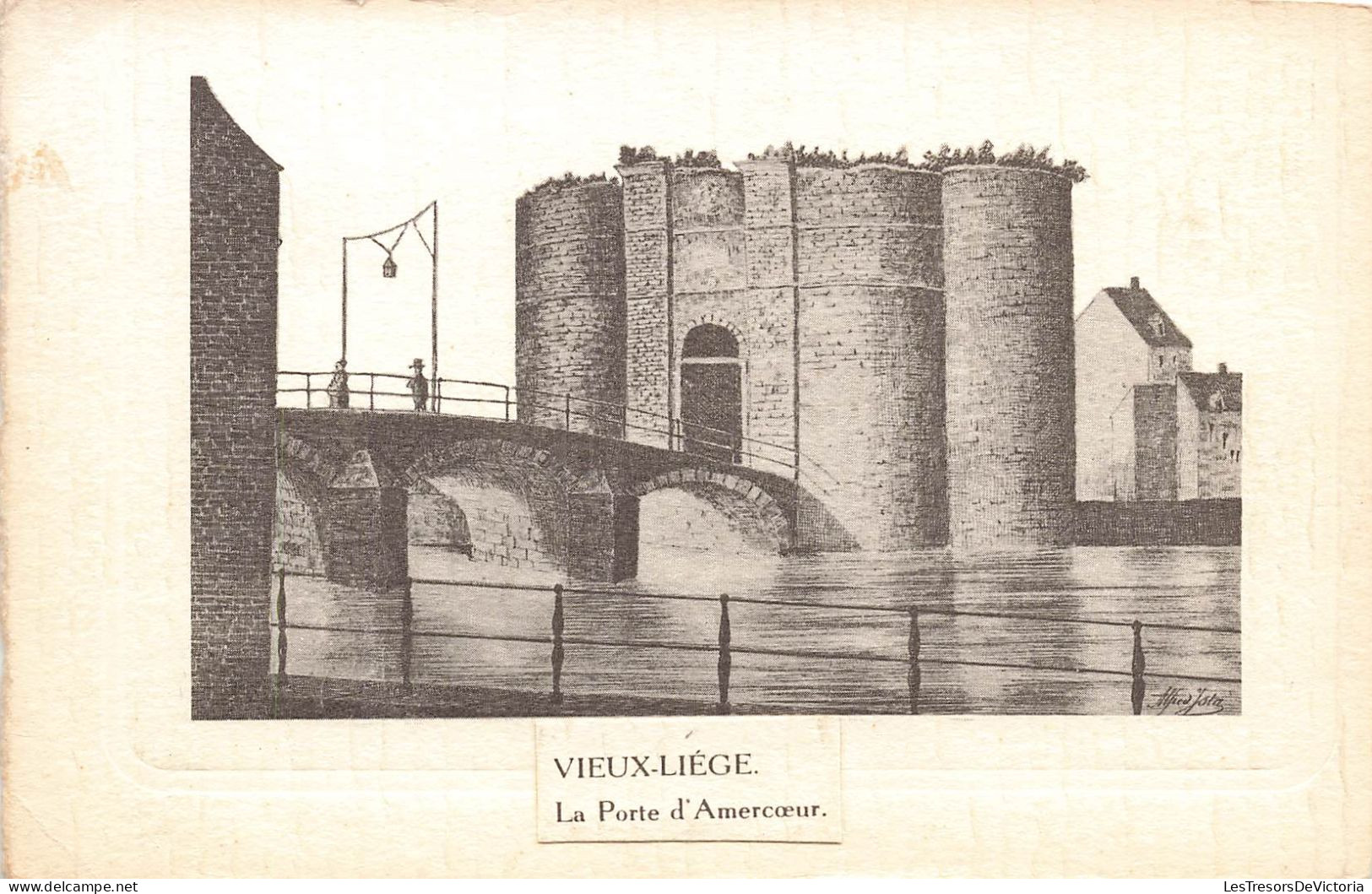 BELGIQUE - Vieux Liège - La Porte D'Amercœur - Carte Postale Ancienne - Liege