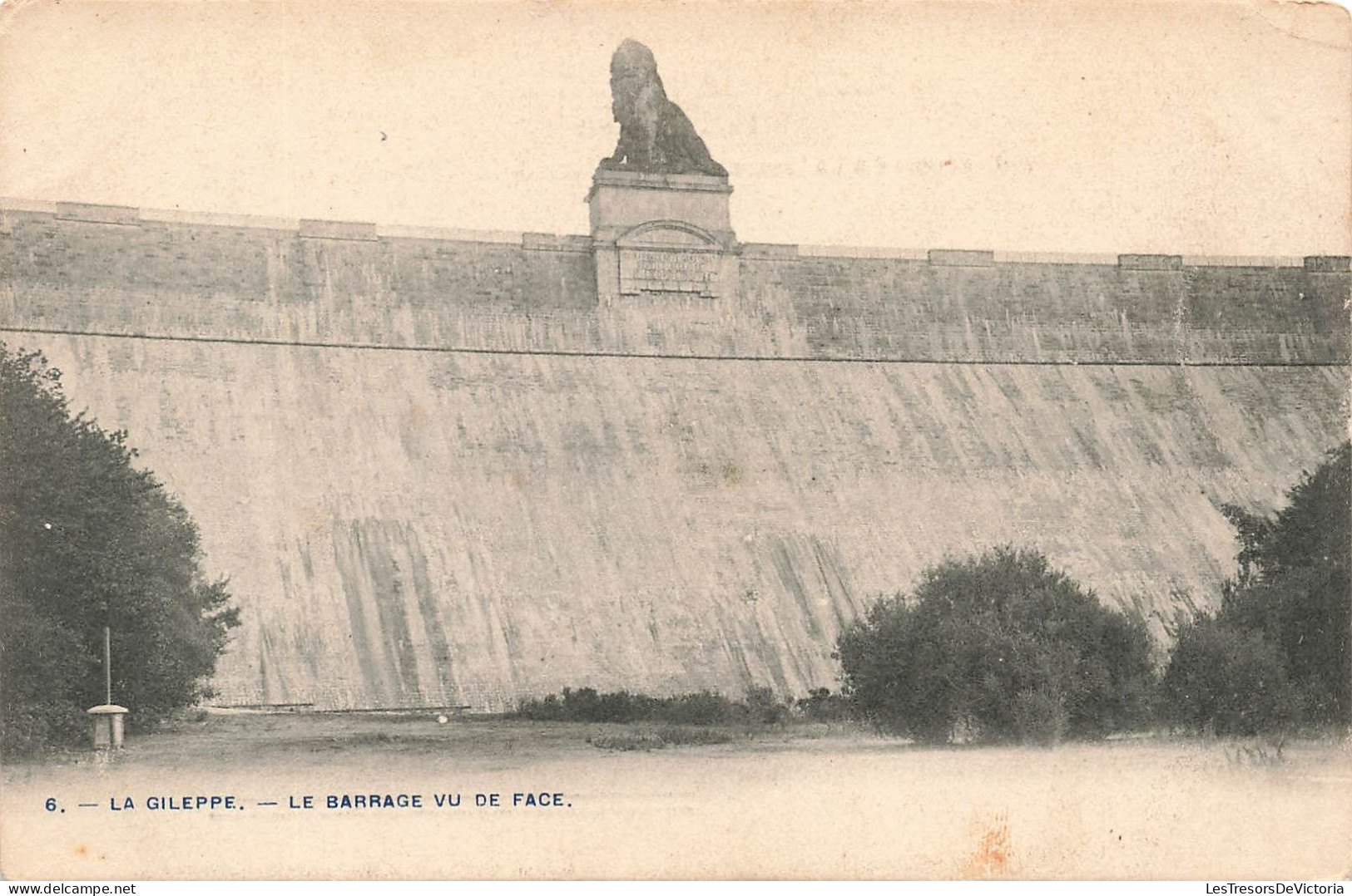 BELGIQUE - La Gileppe - Le Barrage Vu De Face - Dos Non Divisé - Carte Postale Ancienne - Gileppe (Stuwdam)