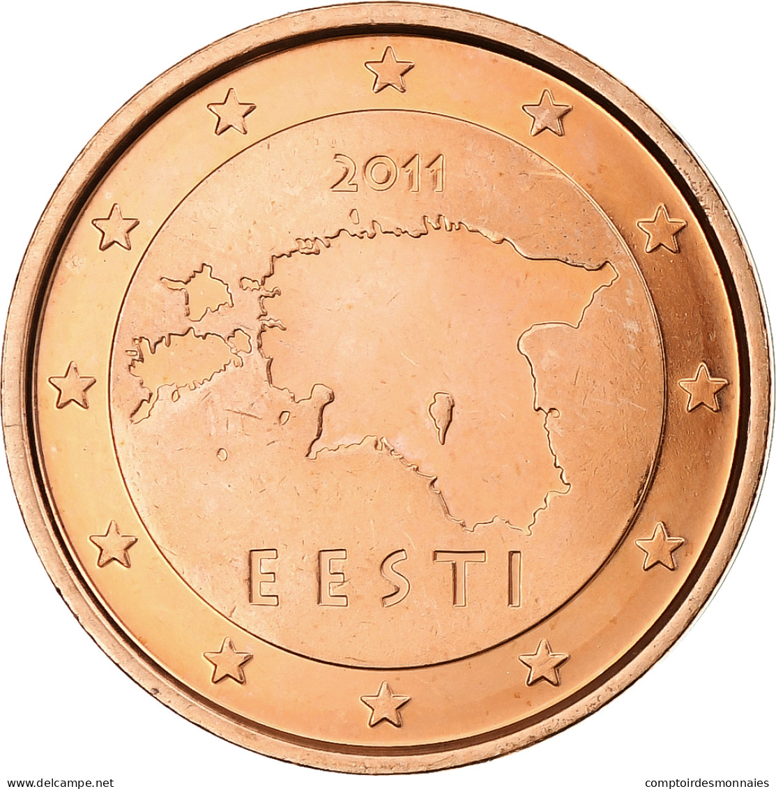 Estonie, 2 Euro Cent, 2011, Vantaa, BU, FDC, Cuivre Plaqué Acier, KM:62 - Estonie