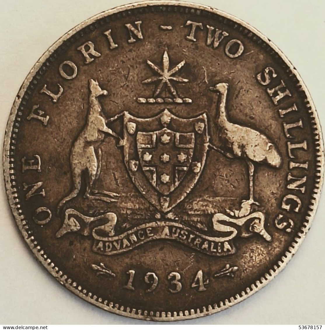 Australia - Florin 1934, KM# 27, Silver (#2781) - Florin