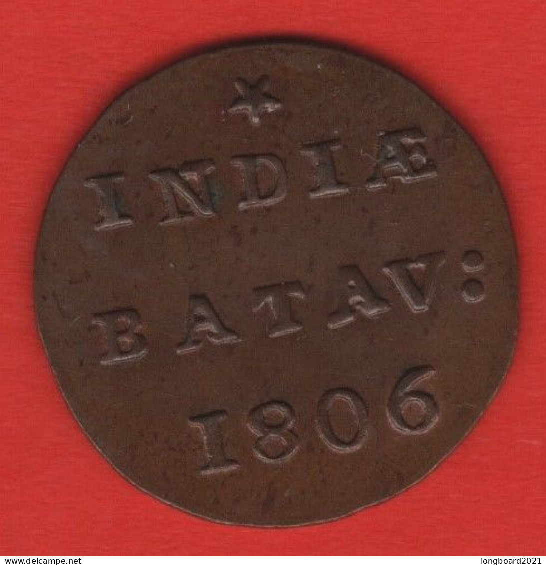 NETHERL. EASTINDIA - 1/2 DUIT 1806 BATAVIAN REPUBLIC - Nederlands-Indië