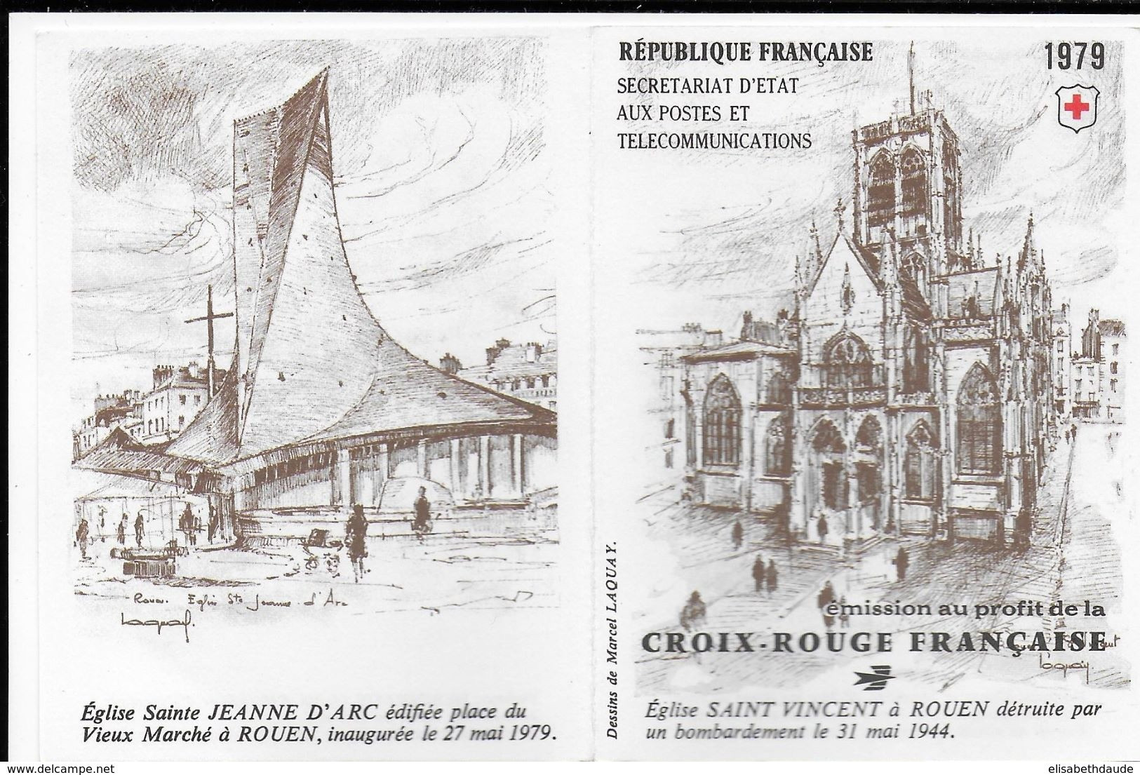 1979 - PORT GRATUIT à PARTIR 5 EUR D'ACHAT / FREE POSTAGE IF YOU BUY MORE 5 EUR ! - CARNET CROIX-ROUGE - RED CROSS - Croix Rouge