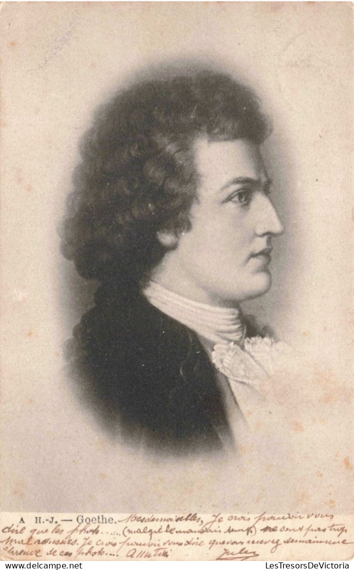 CELEBRITES - Ecrivains - Romancier - Dramaturge - Goethe - Carte Postale Ancienne - Schriftsteller