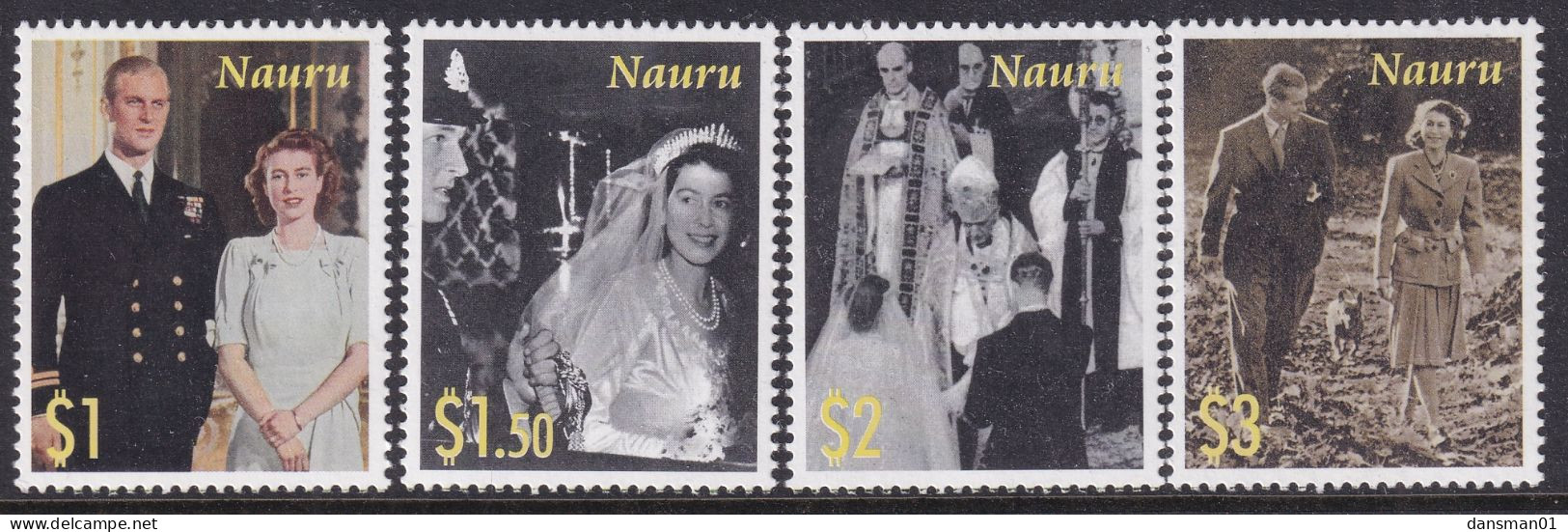 NAURU 2007 Diamond Wedding QEII Sc 567-70 Mint Never Hinged - Nauru