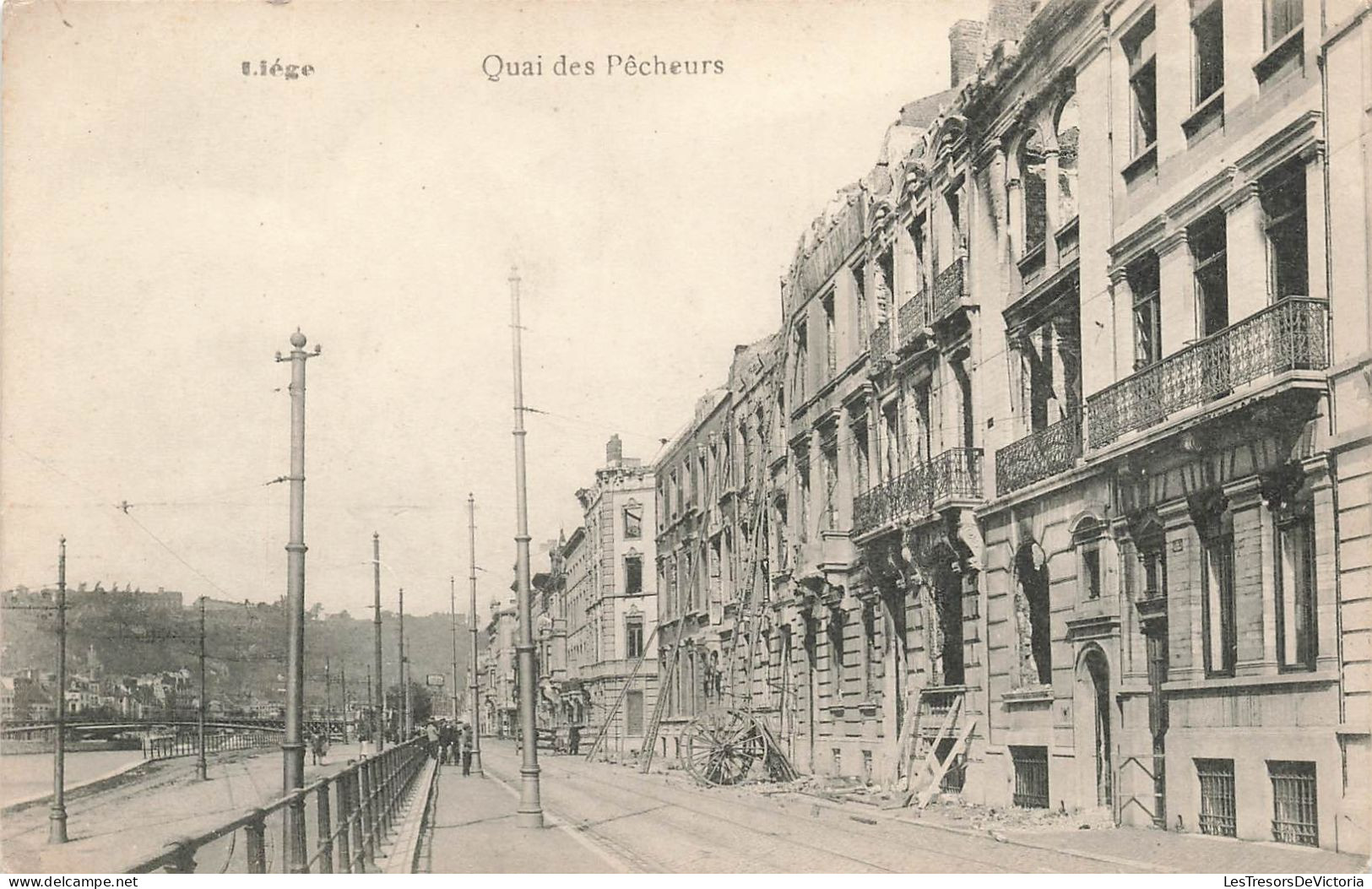 BELGIQUE - Liège - Quai Des Pêcheurs - Carte Postale Ancienne - Liege
