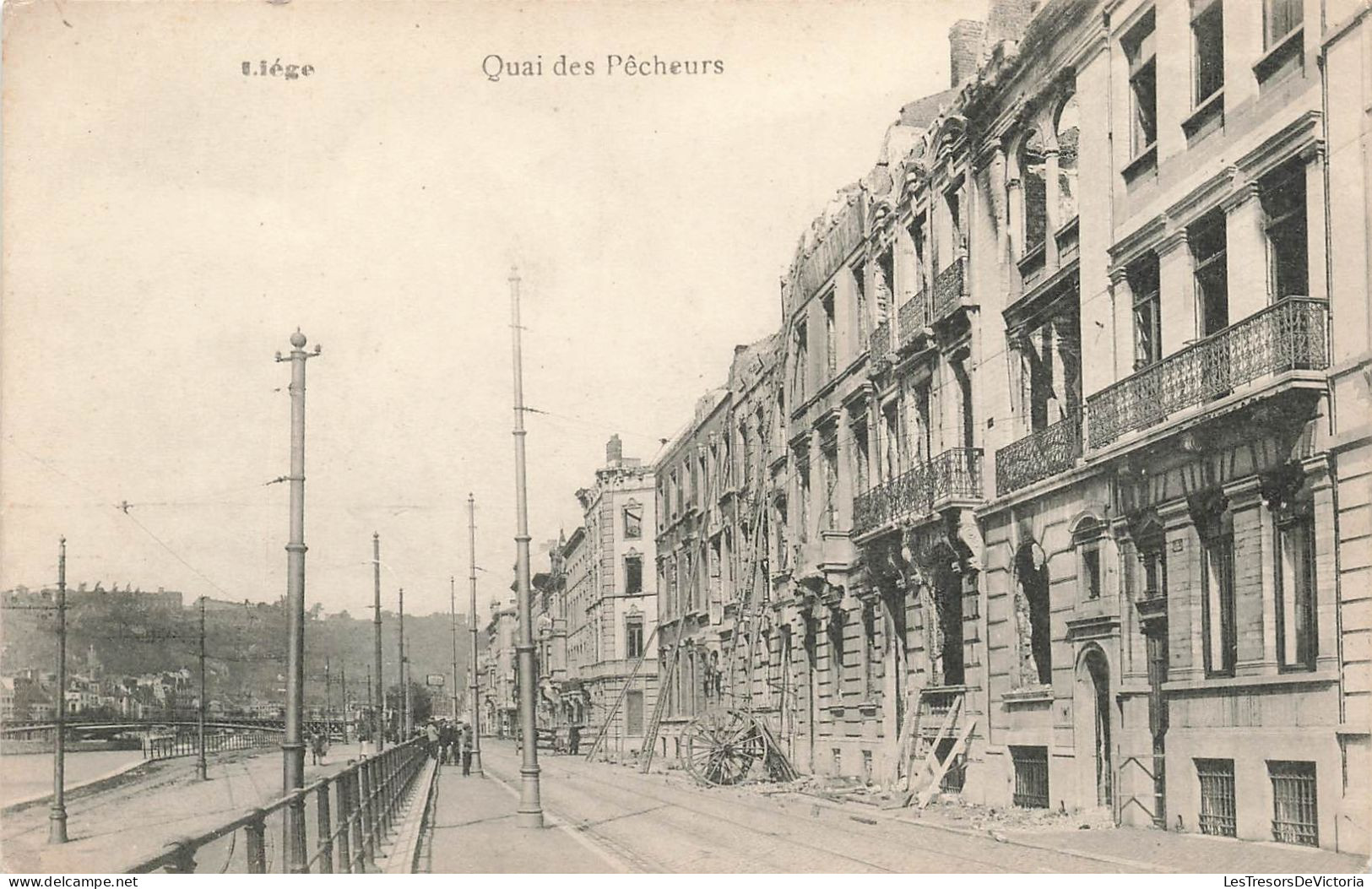 BELGIQUE - Liège - Quai Des Pêcheurs - Carte Postale Ancienne - Liège