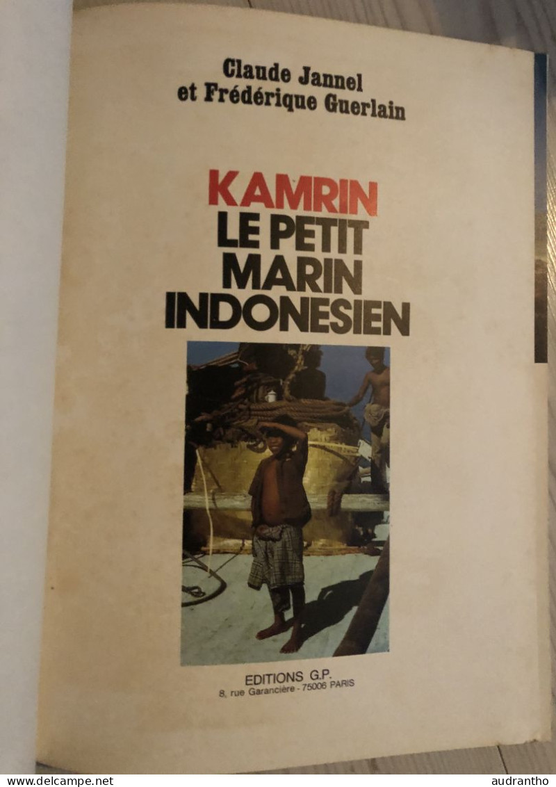 Livre KARIM LE PETIT MARIN INDONESIEN - éditions G.P Rouge Et Or 1978 - Photographies Claude Jannel - Bibliothèque Rouge Et Or