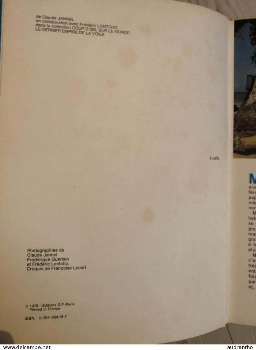 Livre KARIM LE PETIT MARIN INDONESIEN - éditions G.P Rouge Et Or 1978 - Photographies Claude Jannel - Bibliothèque Rouge Et Or