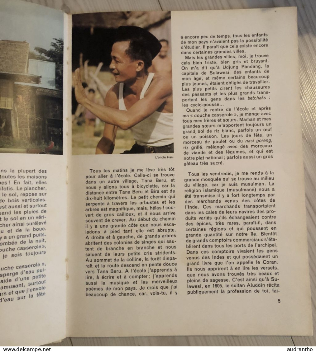 livre KARIM LE PETIT MARIN INDONESIEN - éditions G.P rouge et or 1978 - photographies Claude Jannel
