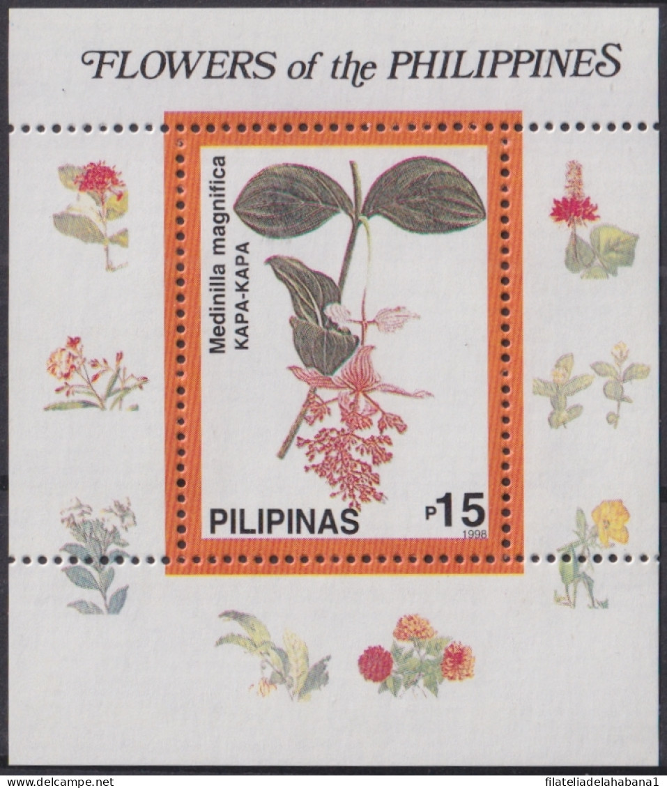 F-EX44955 PHILIPPINES MNH 1998 MEDICINAL PLANTS FLOWER FLORES.  - Piante Medicinali