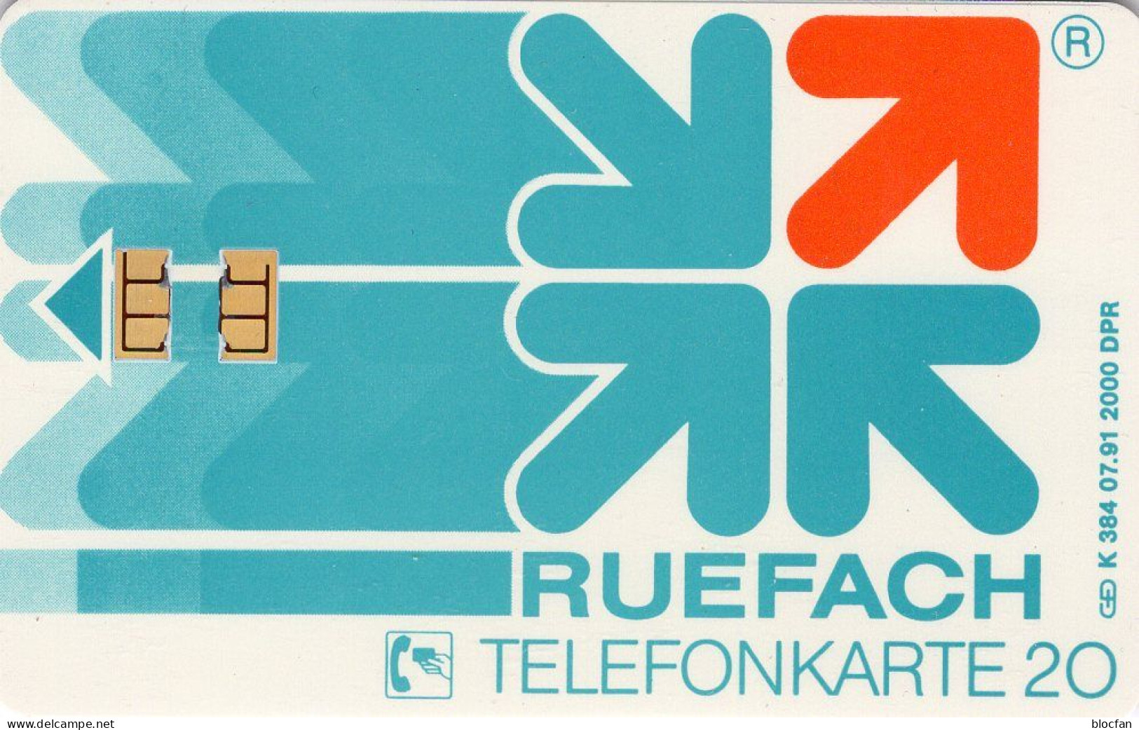 Ruefach TK K394/1991 ** 60€ 2.000 Exempl. Fachgeschäft Für TV HIFI VIDEO ELEKTRO TC Industry Phonecard Of Germany - K-Serie : Serie Clienti