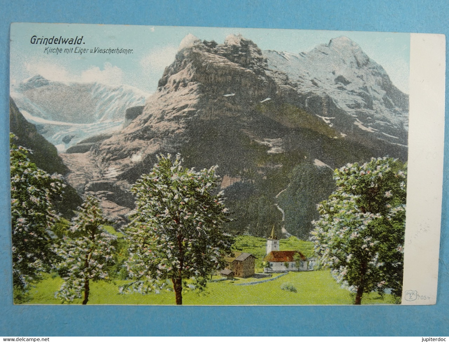 Grindelwald Kirche Mit Eiger U. Viescherfomer - Wald