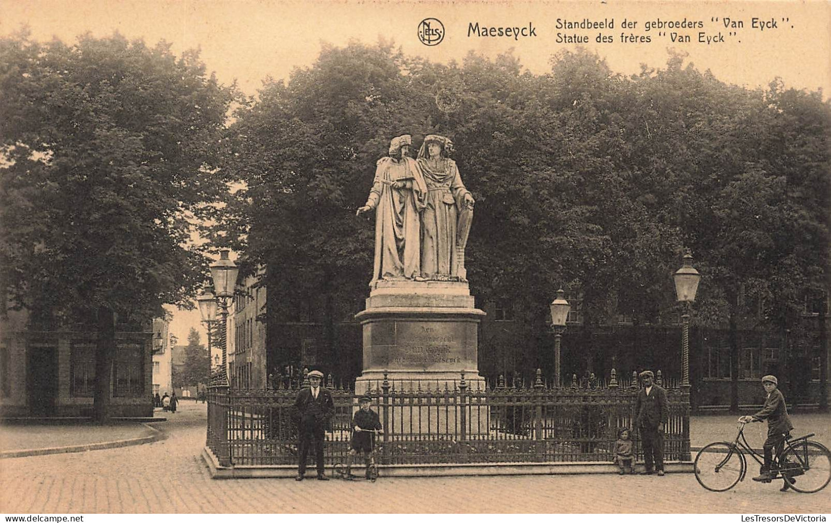 BELGIQUE - Maeseyck - Statue Des Frères Van Eyck - Carte Postale Ancienne - Maaseik