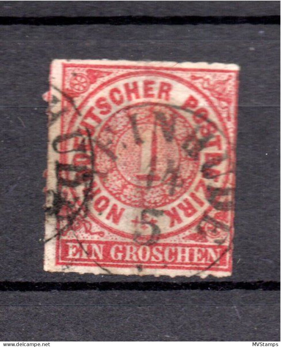 NDP 1868 Freimarke 4 Ziffern Gebraucht Steinhude - Neufs