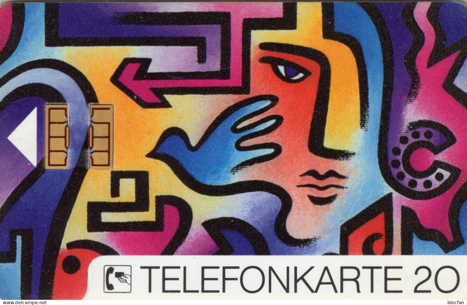 Gemälde TK K 206/1991 O 60€ Telenorma Bosch Telecom In Kunst-Schule Alsterdamm Martin Meyer TC Art Phonecard Of Germany - Peinture