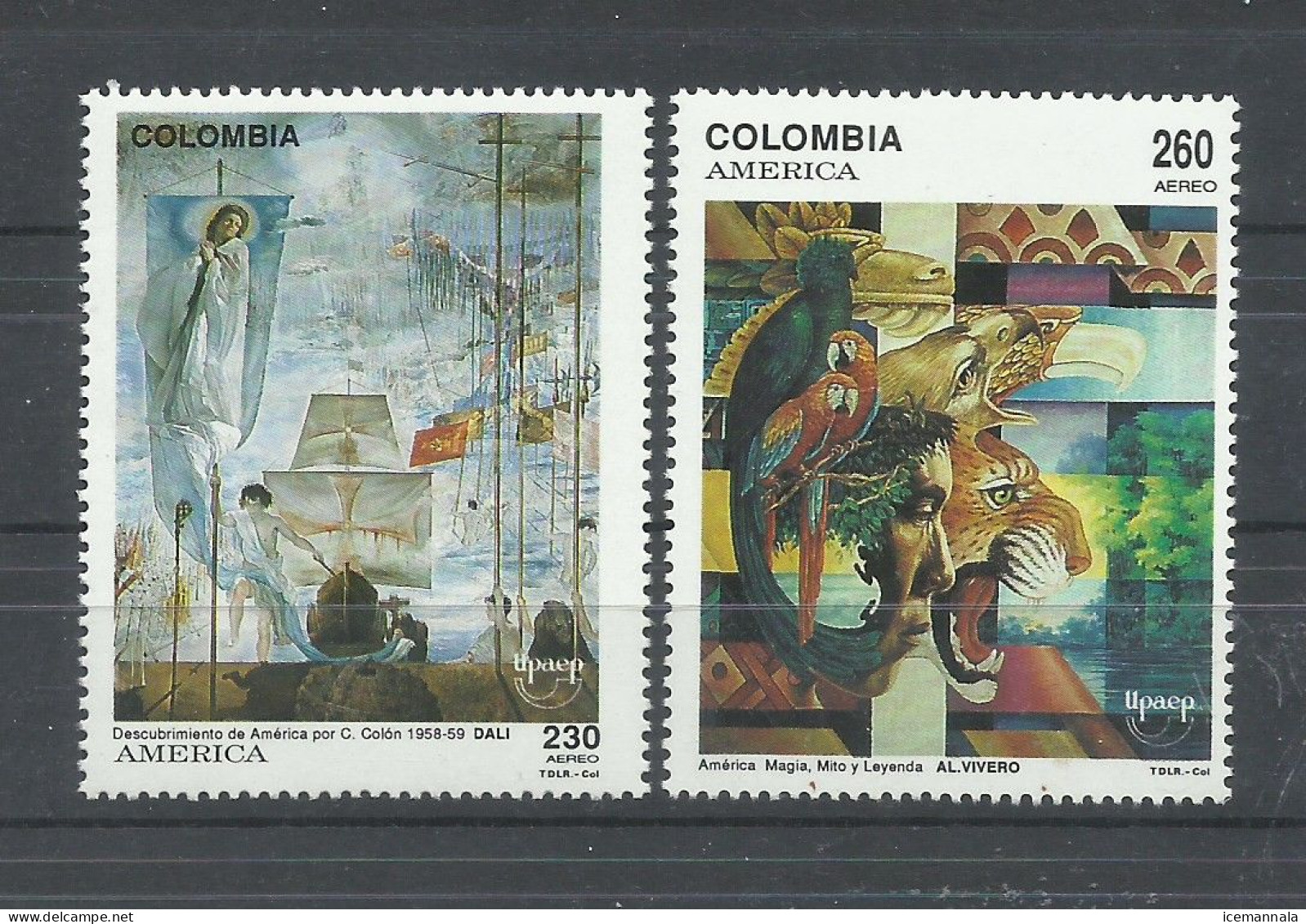 COLOMBIA   YVERT   851/52   MNH  ** - Cristóbal Colón