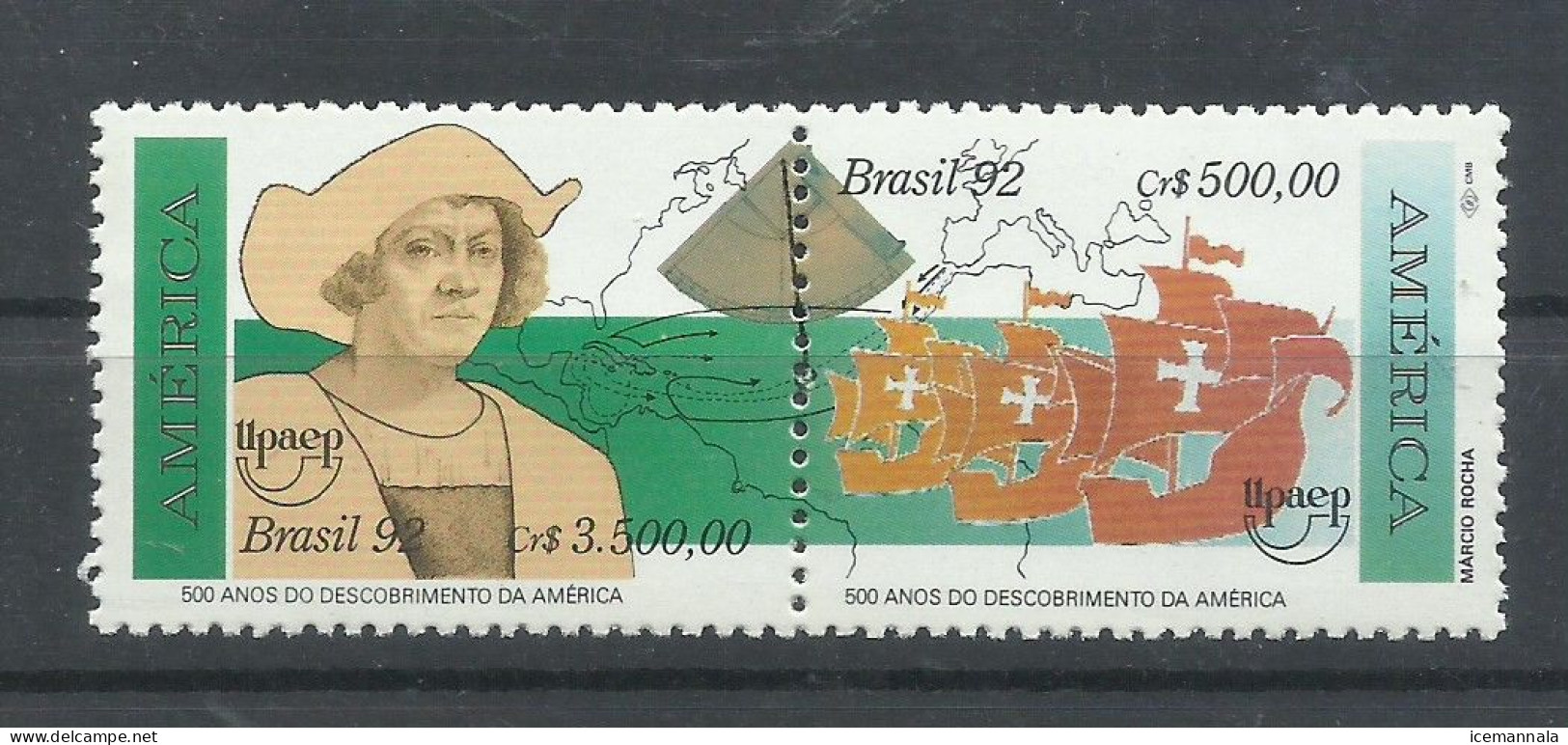 BRASIL   YVERT   2063A  MNH  ** - Cristóbal Colón