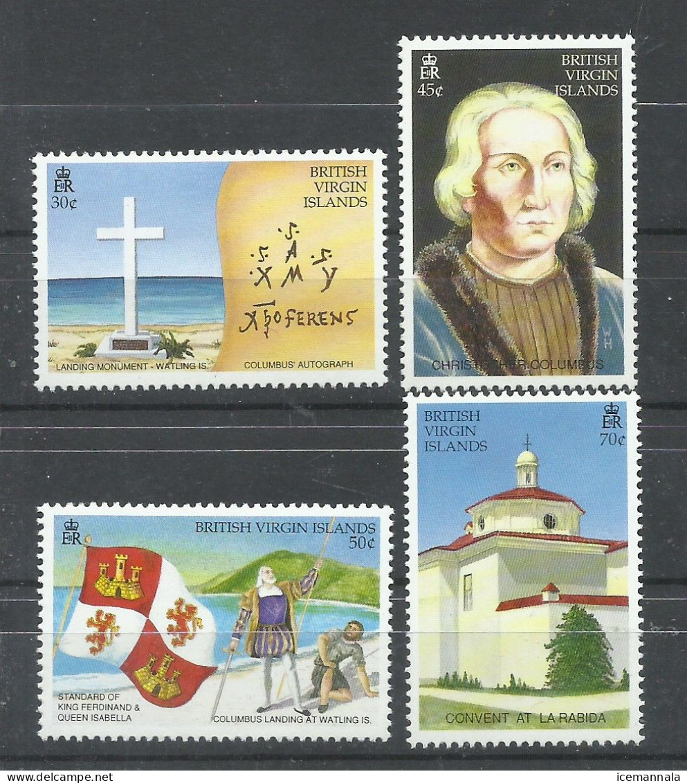 VIRGENES    YVERT   721/24   MNH  ** - Christophe Colomb