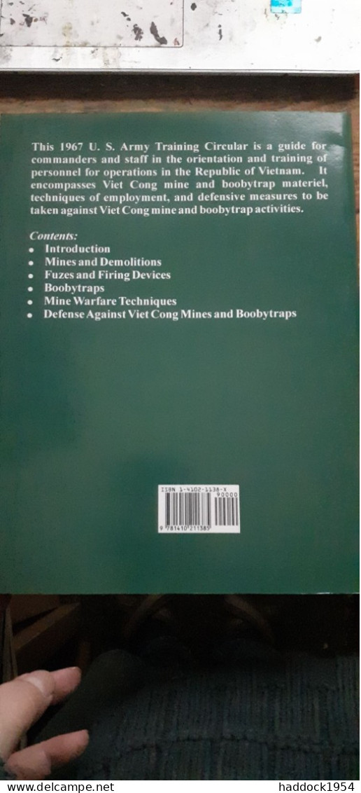 Viet Cong Boobytraps Mines And Mine Warfare Techniques Department Of The Army 2004 - Wars Involving US