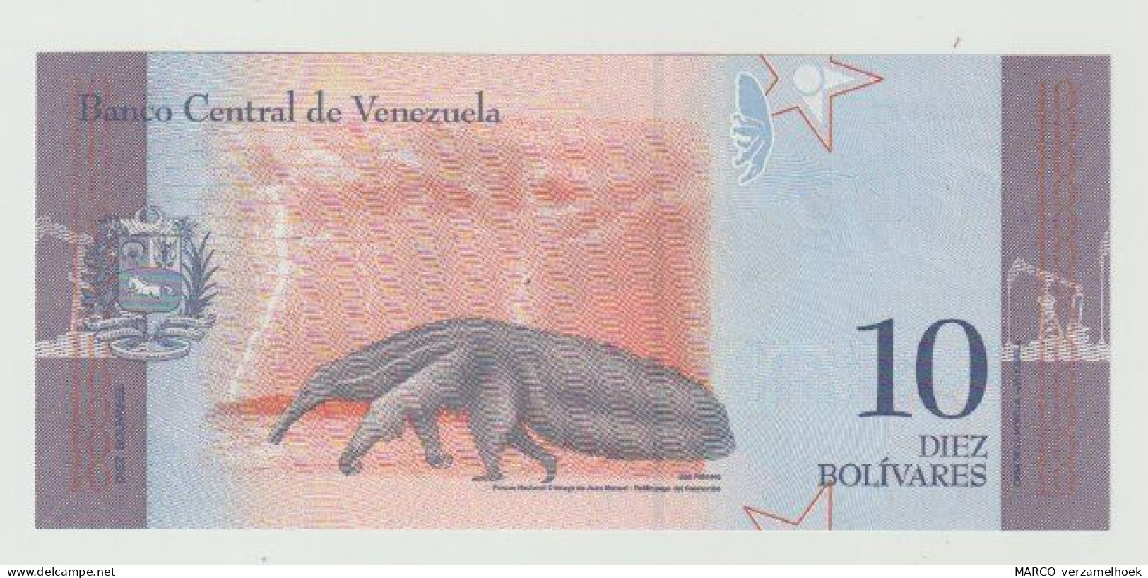 Banknote Banco Central De Venezuela 10 Bolivares 2018 UNC - Venezuela