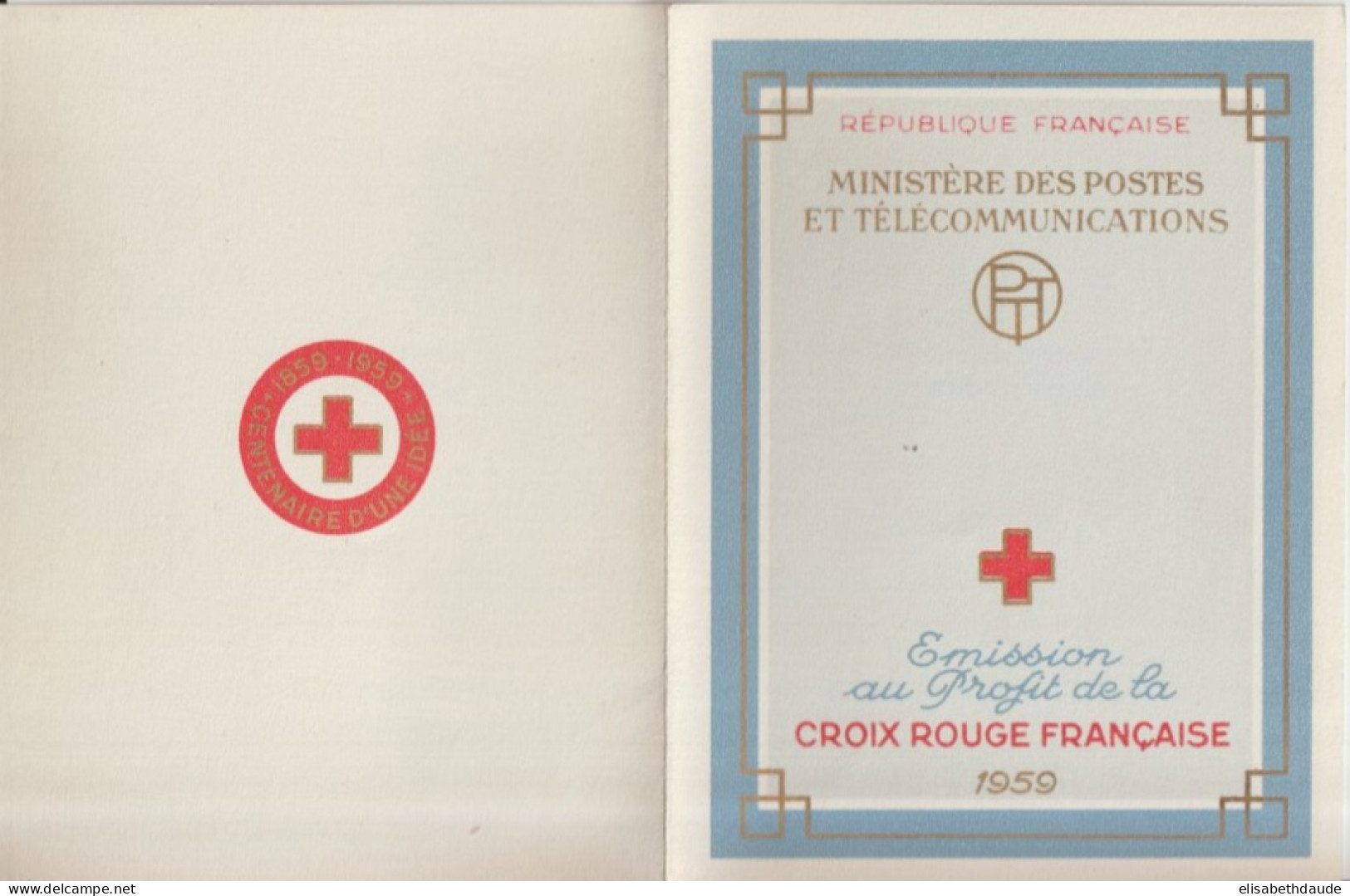 CARNET CROIX-ROUGE - 1959 ** MNH ! - COTE YVERT = 50 EUR. - Red Cross