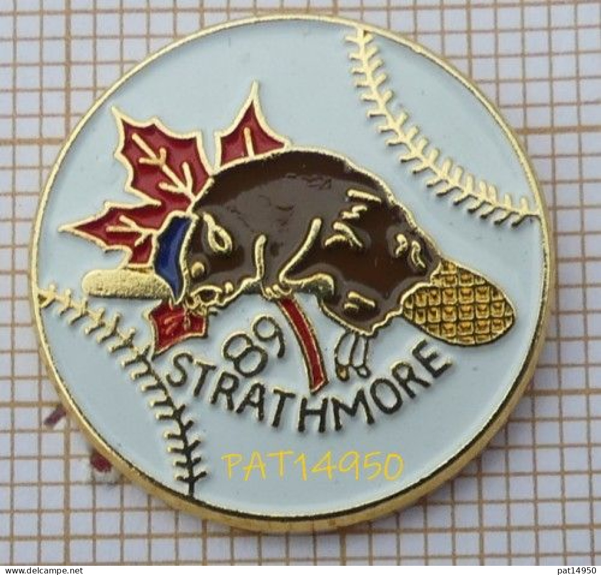 PAT14950 BASEBALL STRATHMORE 89  CANADA     FEUILLE D' ERABLE  CASTOR - Baseball