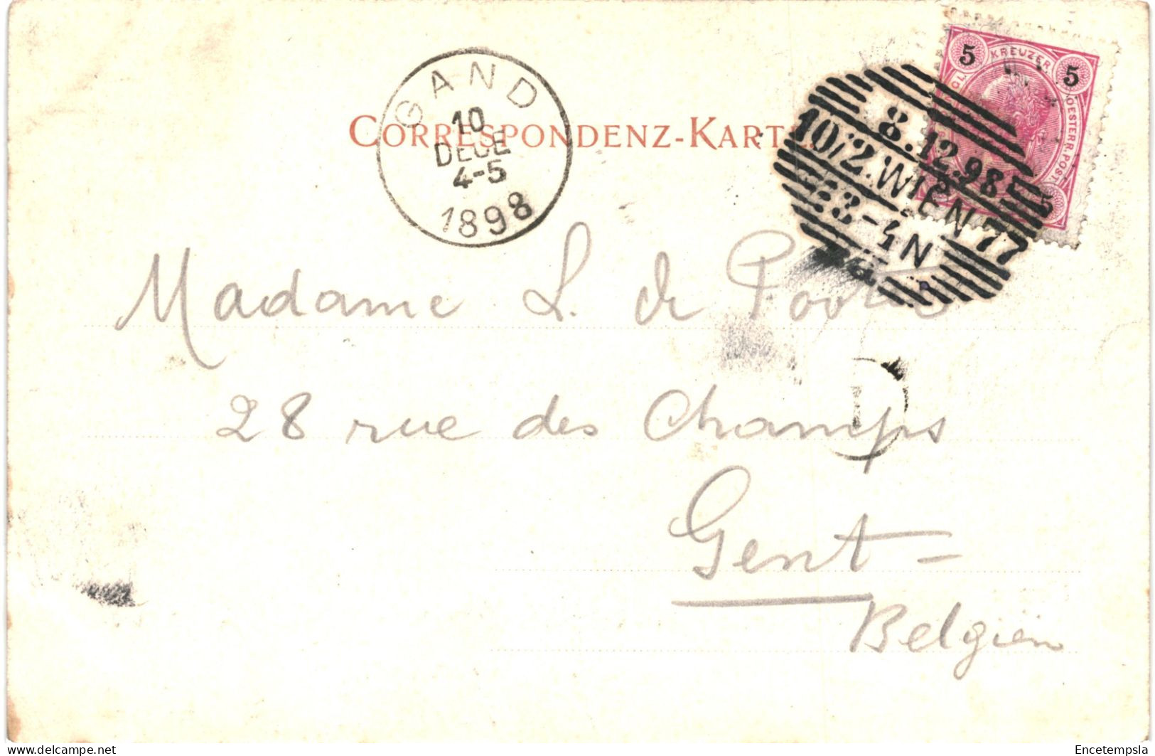CPA  Carte Postale  Autriche Wien  Gruss Aus Wien Votivkirche 1898 VM75121 - Churches
