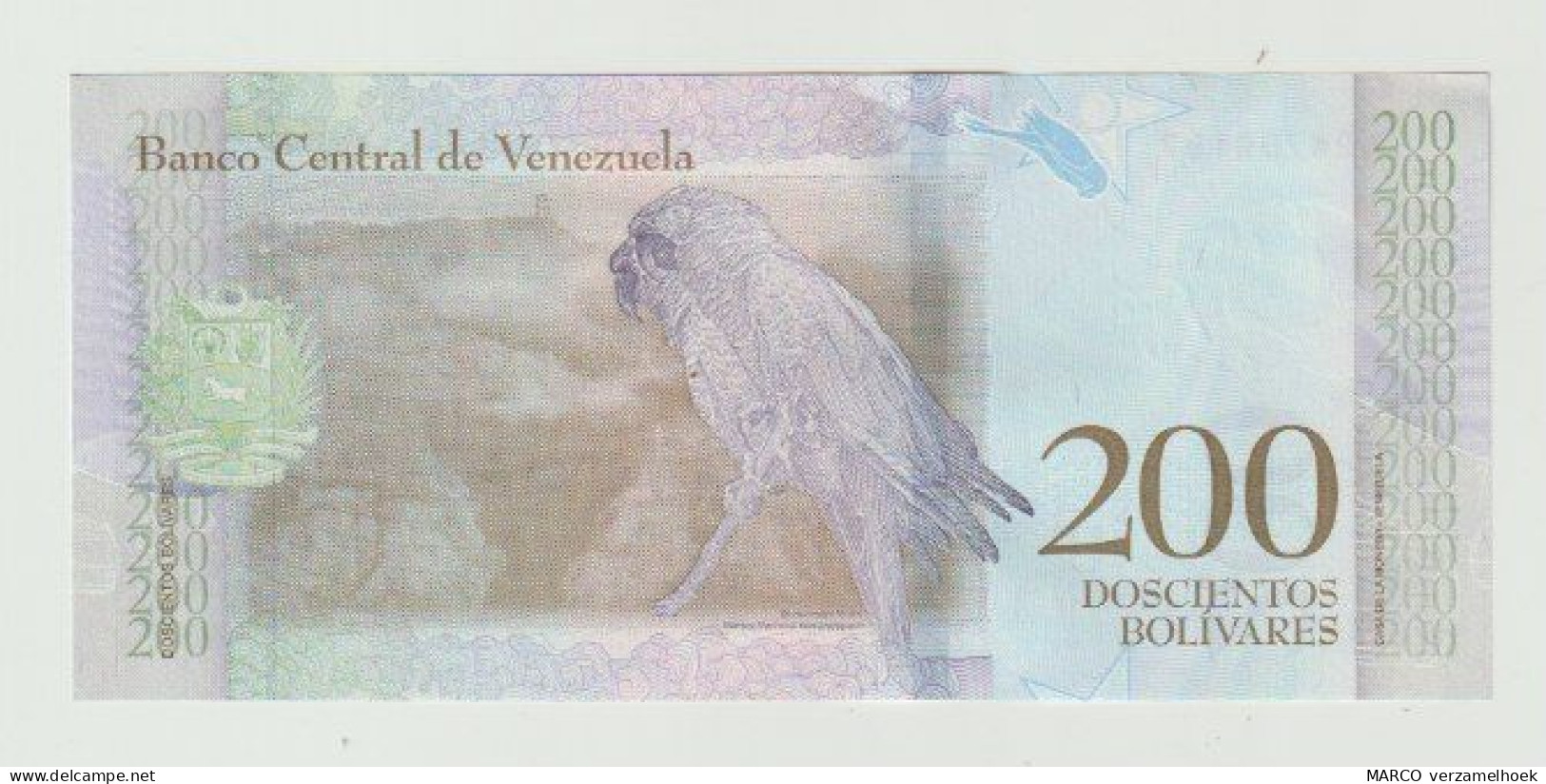 Banknote Banco Central De Venezuela 200 Bolivares 2018 UNC - Venezuela