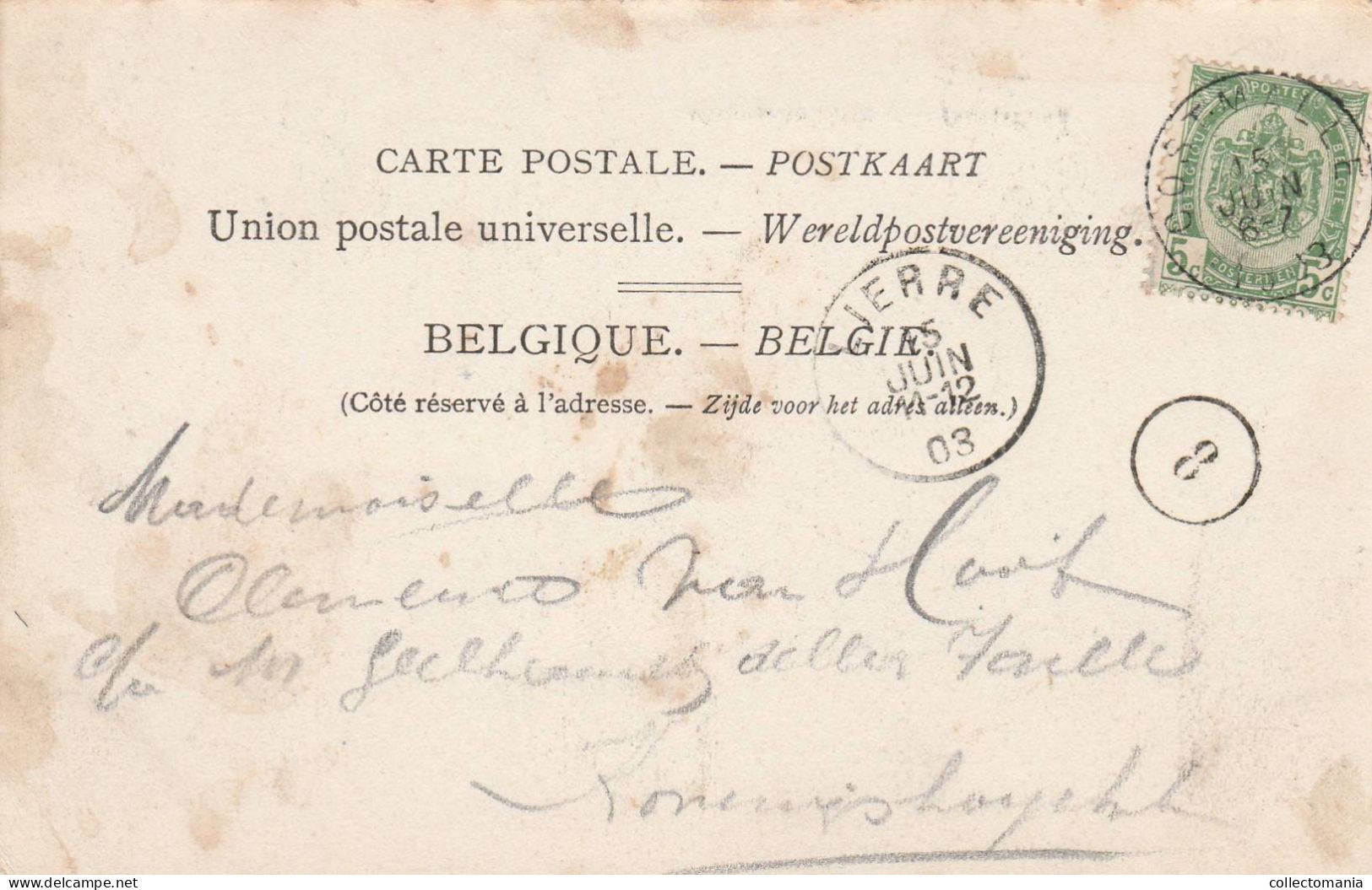 1 Oude Postkaart Oostmalle Inkom V H Dorp  1903  Uitgever Hoelen - Lint