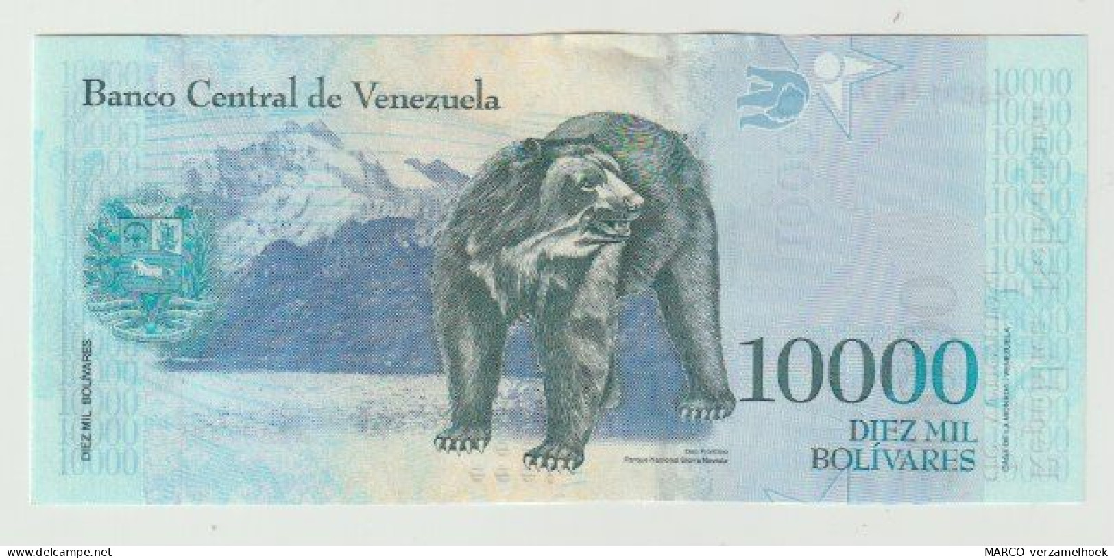 Banknote Banco Central De Venezuela 10.000 Bolivares 2017 UNC - Venezuela