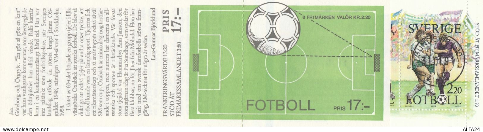 CARNET FRANCOBOLLI TIMBRATI SVEZIA-SVERIGE 1988 (BF66 - Blokken & Velletjes