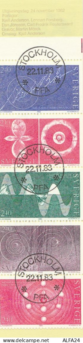 CARNET FRANCOBOLLI TIMBRATI SVEZIA-SVERIGE 1982 (BF57 - Blocchi & Foglietti