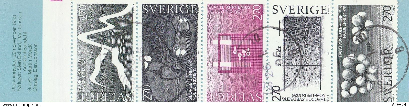 CARNET FRANCOBOLLI TIMBRATI SVEZIA-SVERIGE 1983 (BF45 - Blocks & Sheetlets