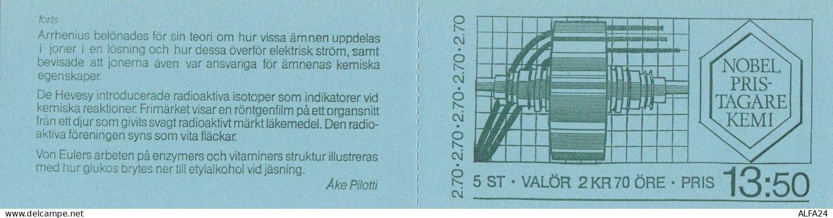 CARNET FRANCOBOLLI TIMBRATI SVEZIA-SVERIGE 1983 (BF45 - Blocks & Kleinbögen