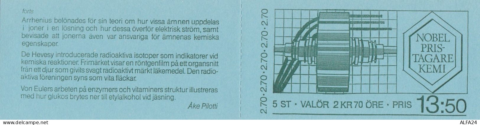 CARNET FRANCOBOLLI TIMBRATI SVEZIA-SVERIGE 1983 (BF45 - Blokken & Velletjes