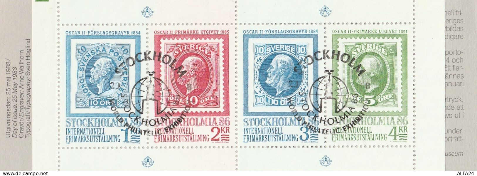 CARNET FRANCOBOLLI TIMBRATI SVEZIA-SVERIGE 1986 (BF58 - Blocks & Kleinbögen