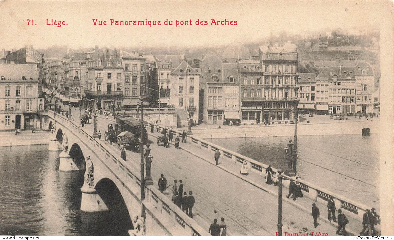 BELGIQUE - Liège - Vue Panoramique Du Pont Des Arches - Animé - Carte Postale Ancienne - Liège
