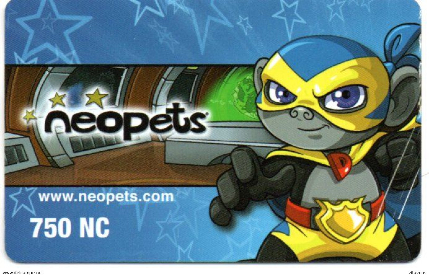 Neopets  Neocash  Carte FASTCARD Card (F 466) - Cinéma