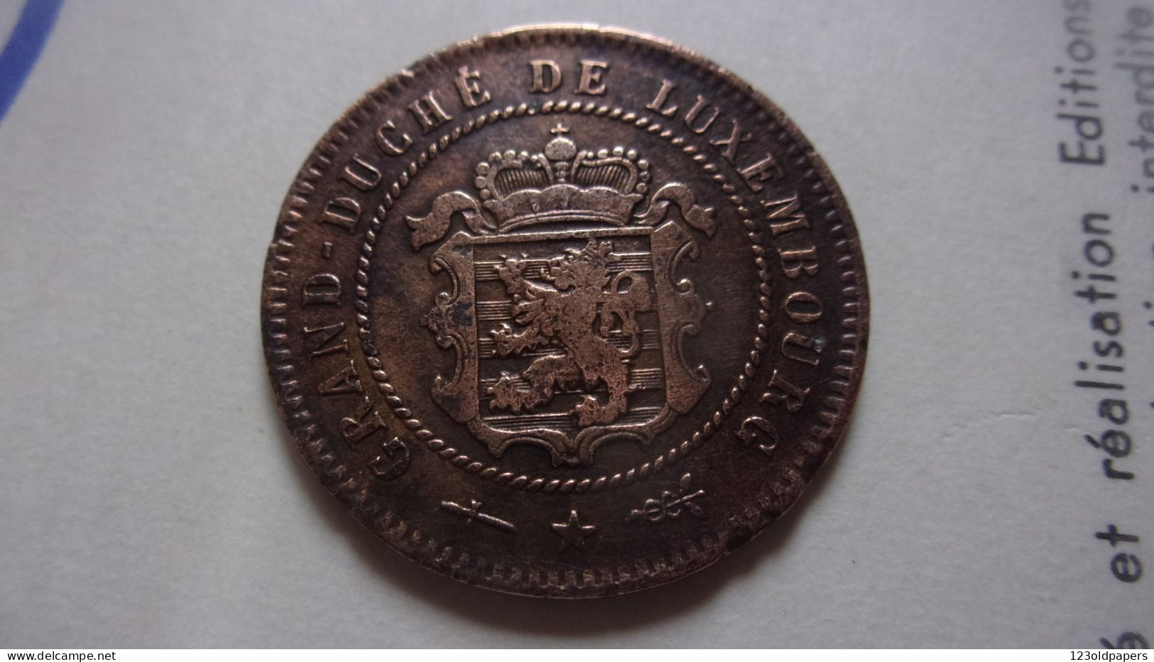 Monnaie, Luxembourg, William III, 5 Centimes, 1854 - Luxemburgo