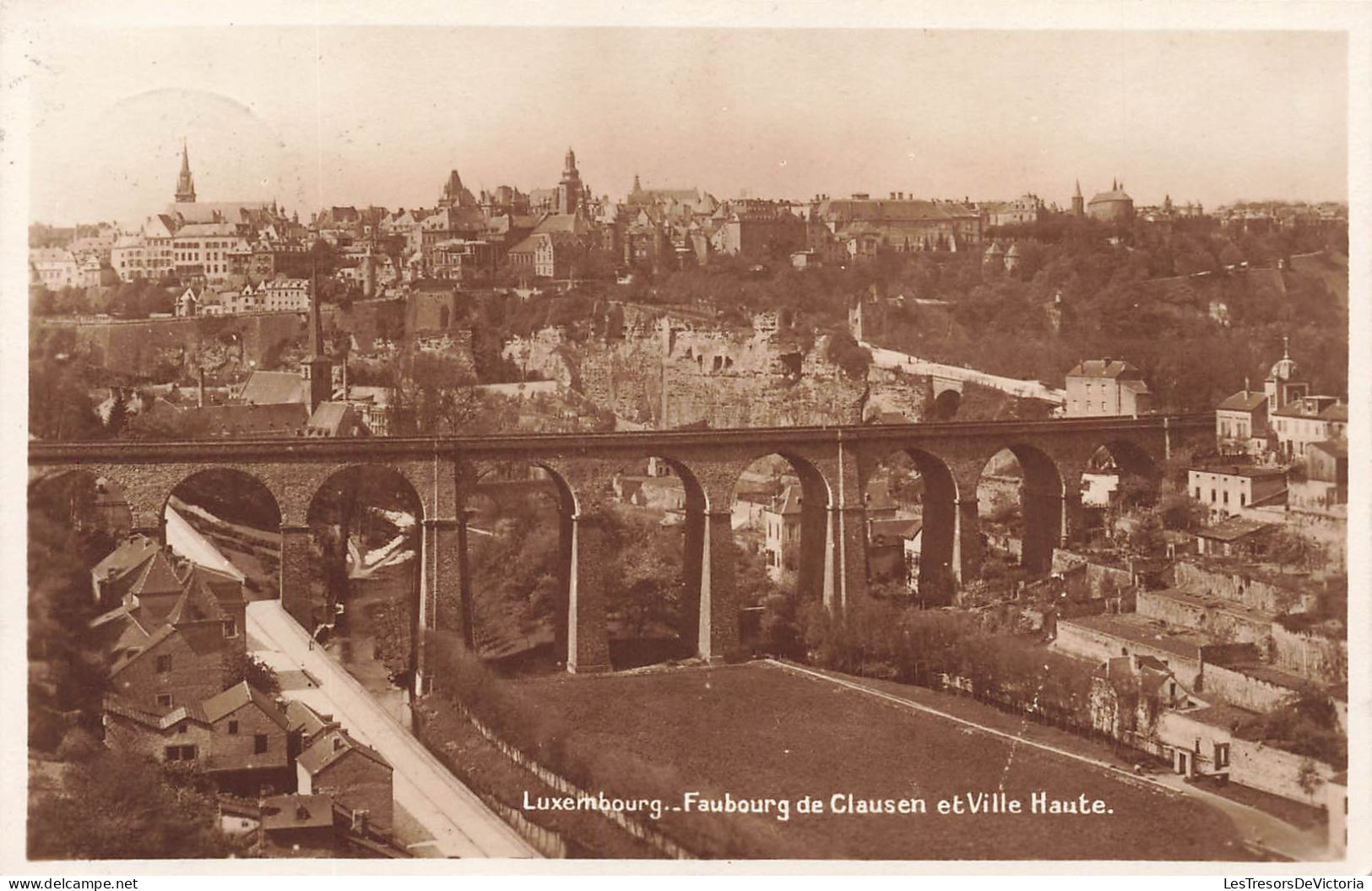 Luxembourg - Luxembourg Ville - Faubourg De Clausen Et Ville Haute - Carte Postale Ancienne - Luxemburg - Stad