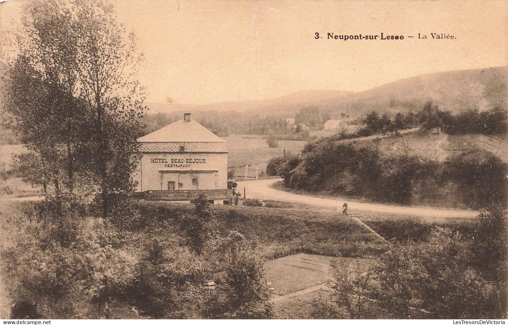 BELGIQUE - Wellin - Neupont Sur Lesse - La Vallée - Hôtel Beau Séjour Restaurant - Carte Postale Ancienne - Wellin