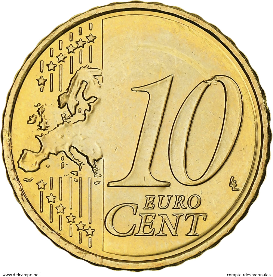 Chypre, 10 Euro Cent, 2008, BU, FDC, Or Nordique, KM:81 - Cipro