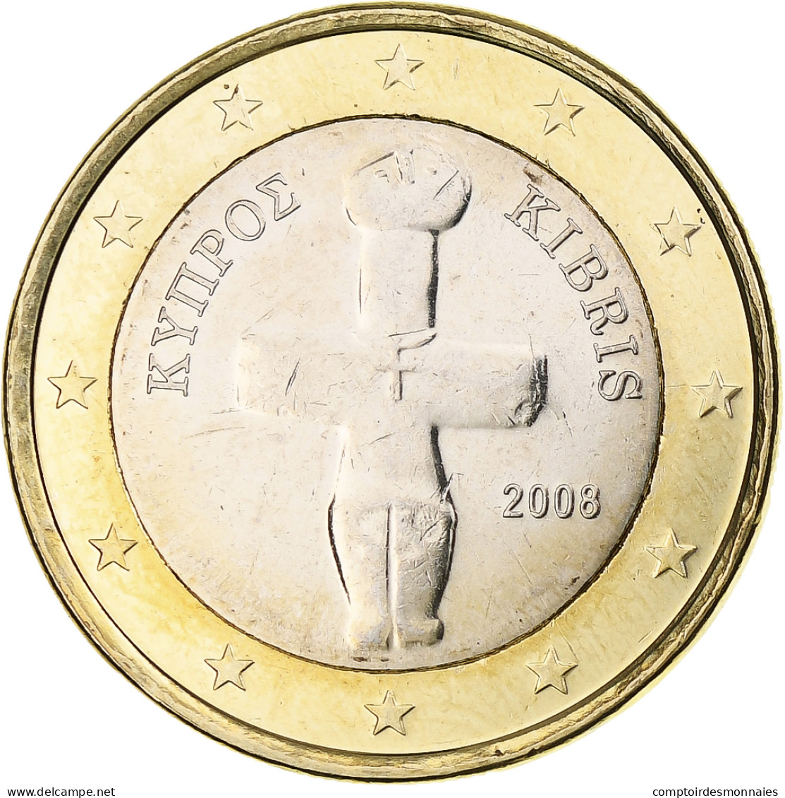 Chypre, Euro, 2008, BU, FDC, Bimétallique, KM:84 - Zypern
