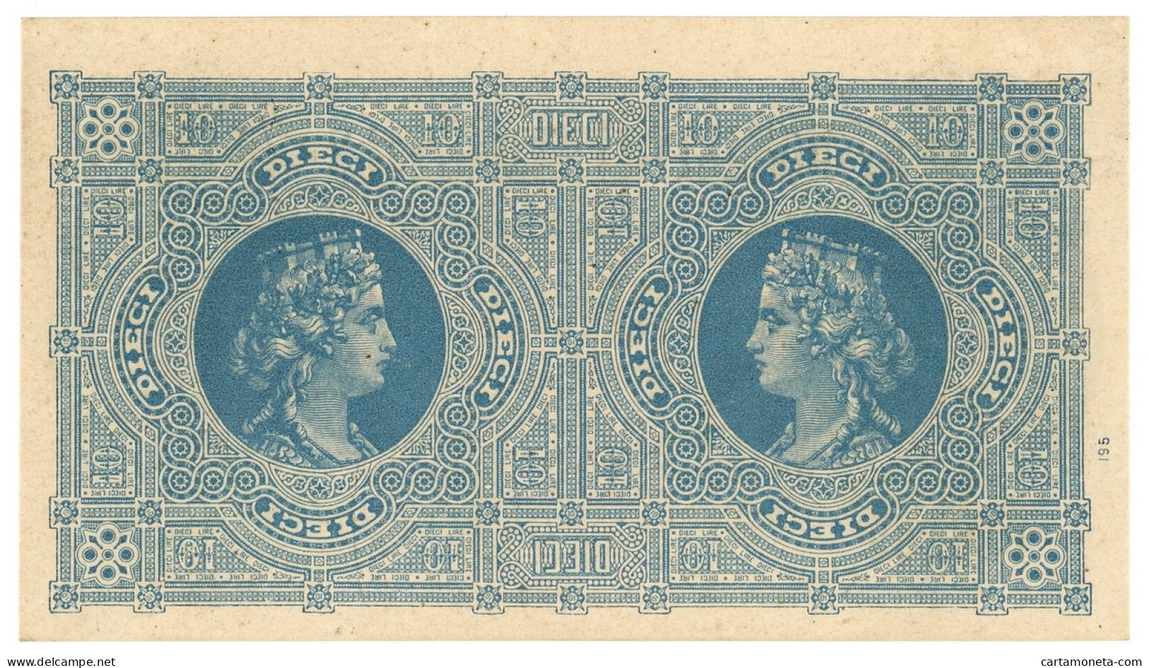 10 LIRE BIGLIETTO CONSORZIALE REGNO D'ITALIA 30/04/1874 QFDS - Biglietti Consorziale