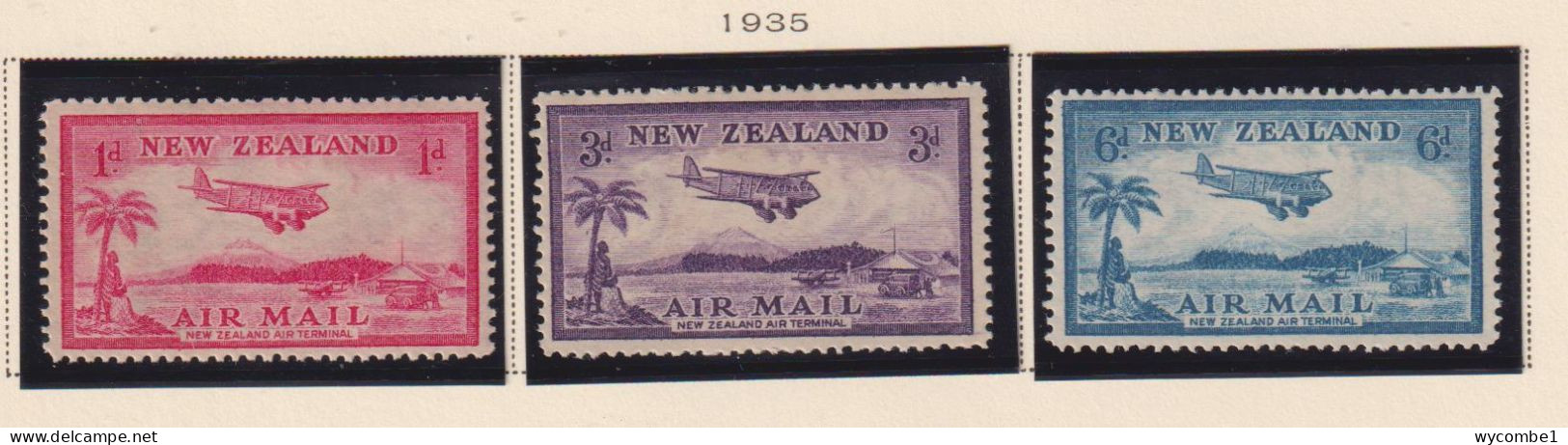 NEW ZEALAND  - 1935 Air Set Never Hinged Mint - Unused Stamps
