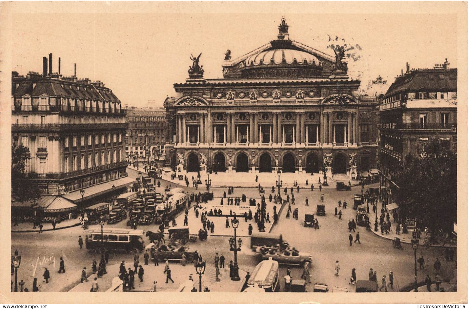 FRANCE - Paris En Flanant - Place De L'Opéra - Opera Square - Animé - Carte Postale Ancienne - Plätze