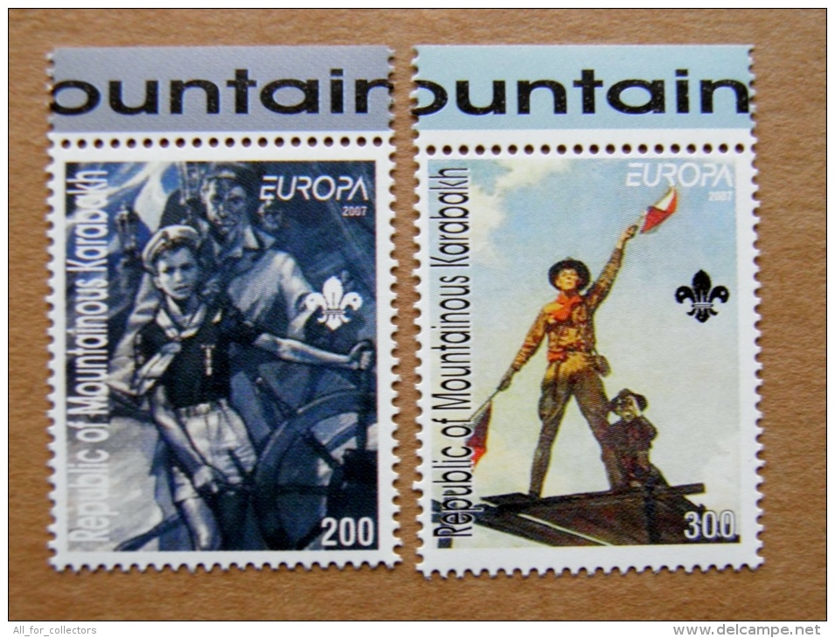 SALE!!! Europa Cept Stamp 2007 2x Scouts Scouting - 2007