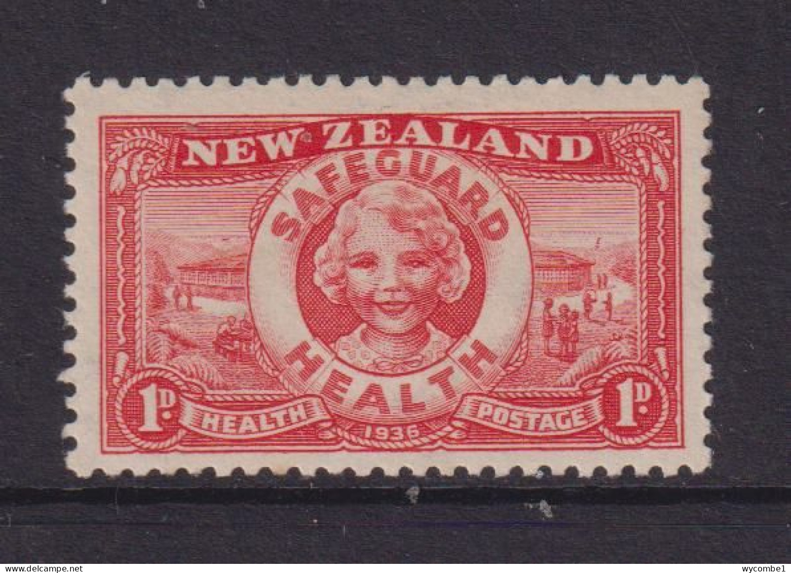 NEW ZEALAND  - 1936 Health 1d+1d Hinged Mint - Unused Stamps