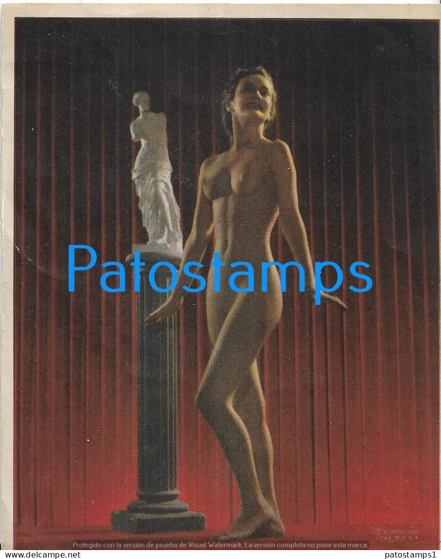 220312 ART ARTE PIN - UPS WOMAN NUDE SENSUAL A MODERN VENUS CARD NO POSTCARD - Pin-Ups